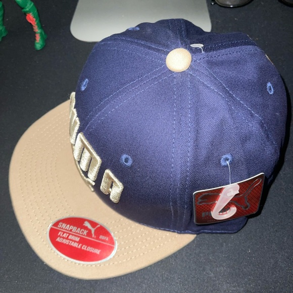 PUMA Evercat Color Blocked Flat Bill Snapback Cap - Picture 3 of 8
